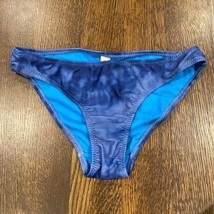 Blue tie dye bathing suit bottoms